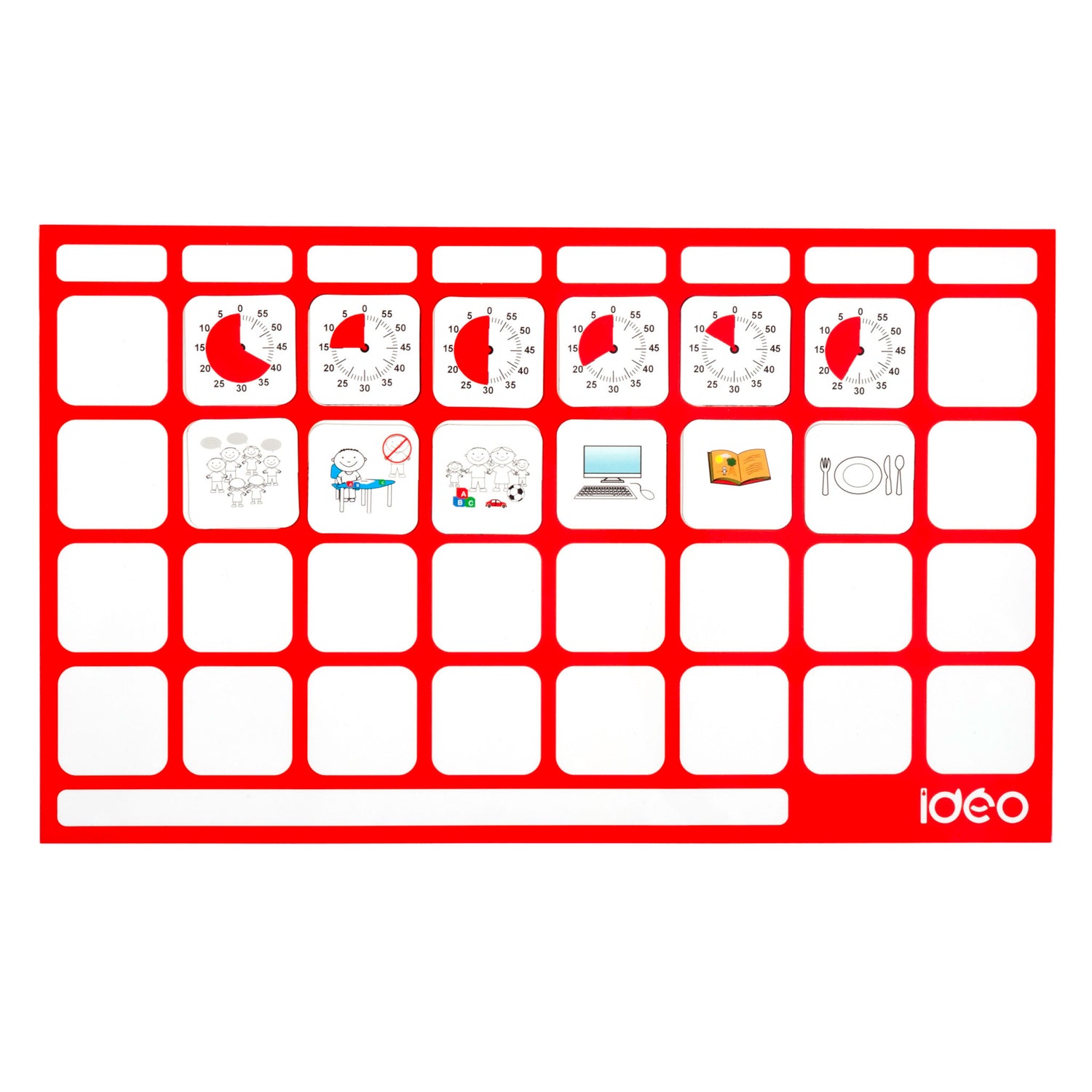 Time Timer tilbehør magnetisk plade/skema