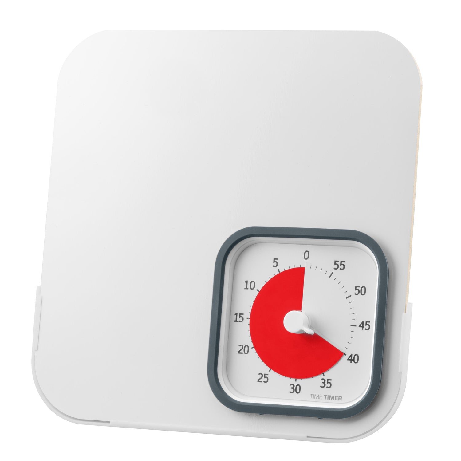 Time Timer MOD Education 60 min inkl. whiteboard tavle - 21,5x20,5 cm - Charcoal/Rød