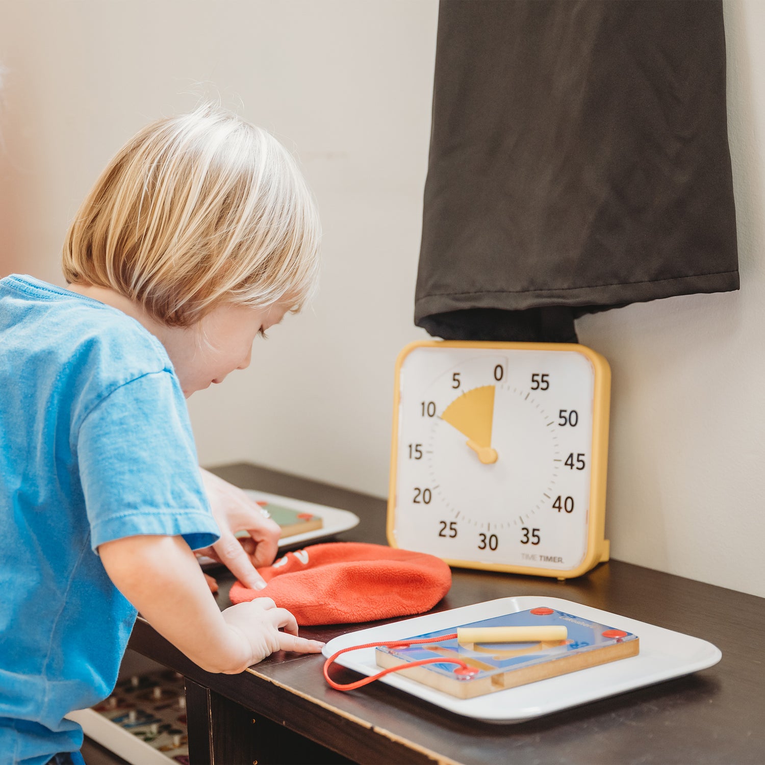 Time Timer MELLEM 60 min 3-pak blå, rød og gul - 19x19 cm