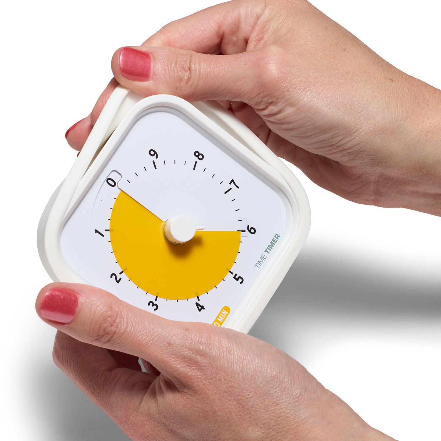 Time Timer MOD Education 10 min - 9x9 cm - Hvid/gul