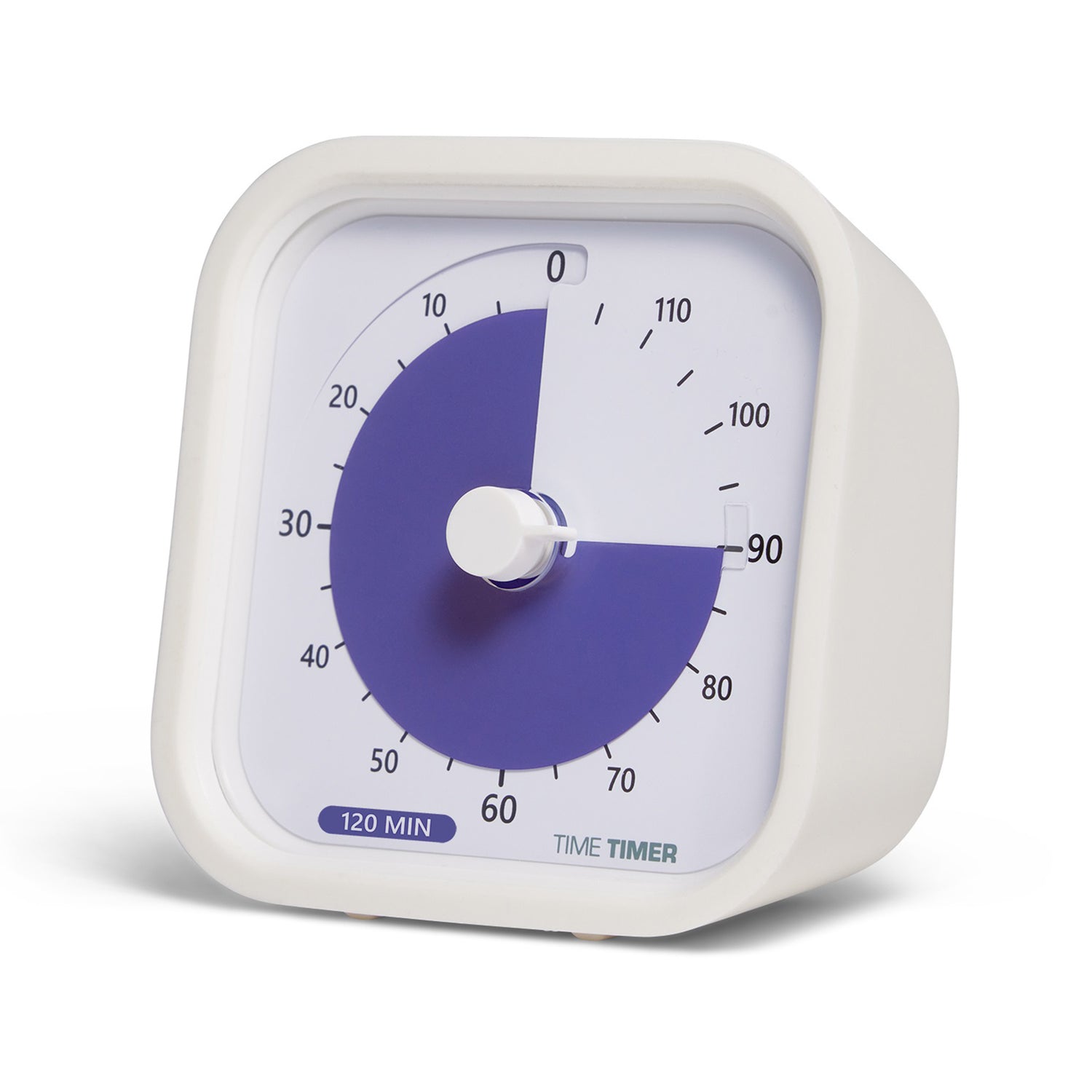 Time Timer MOD Education 120 min - 9x9 cm - Hvid/Lilla