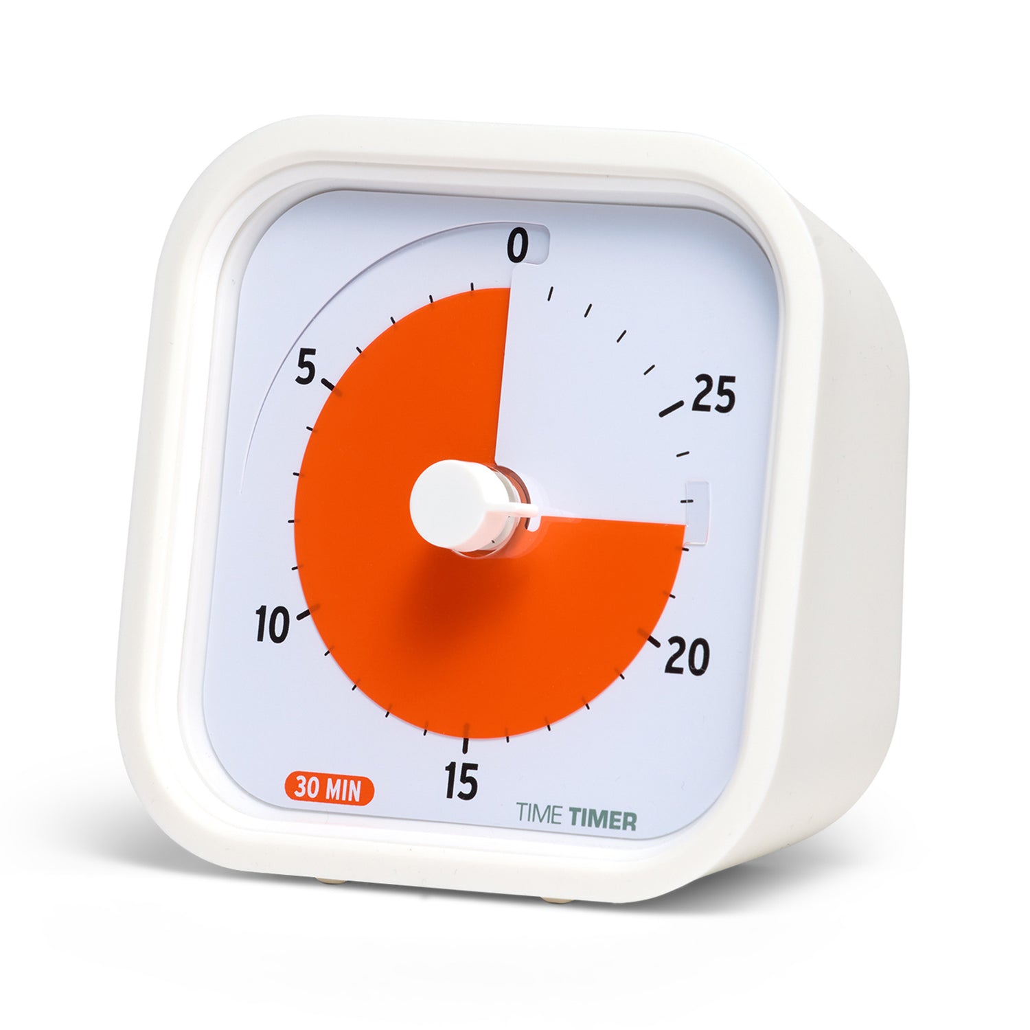 Time Timer MOD Education 30 min - 9x9 cm - Hvid/Orange
