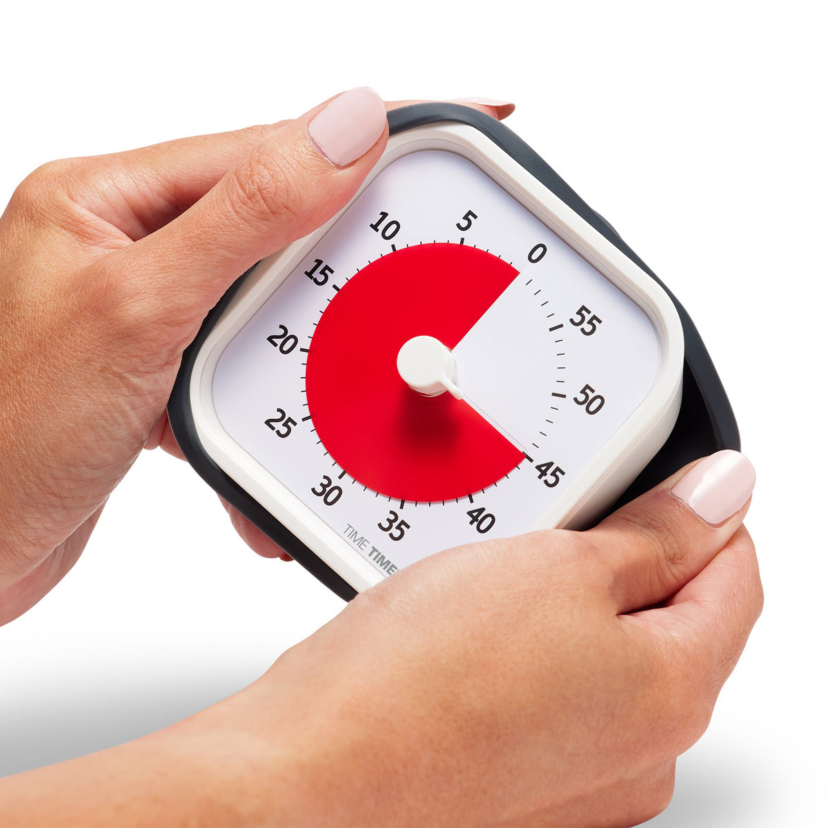Time Timer MOD Education 60 min - 9x9 cm - Charcoal/Rød – TimeTimer.dk