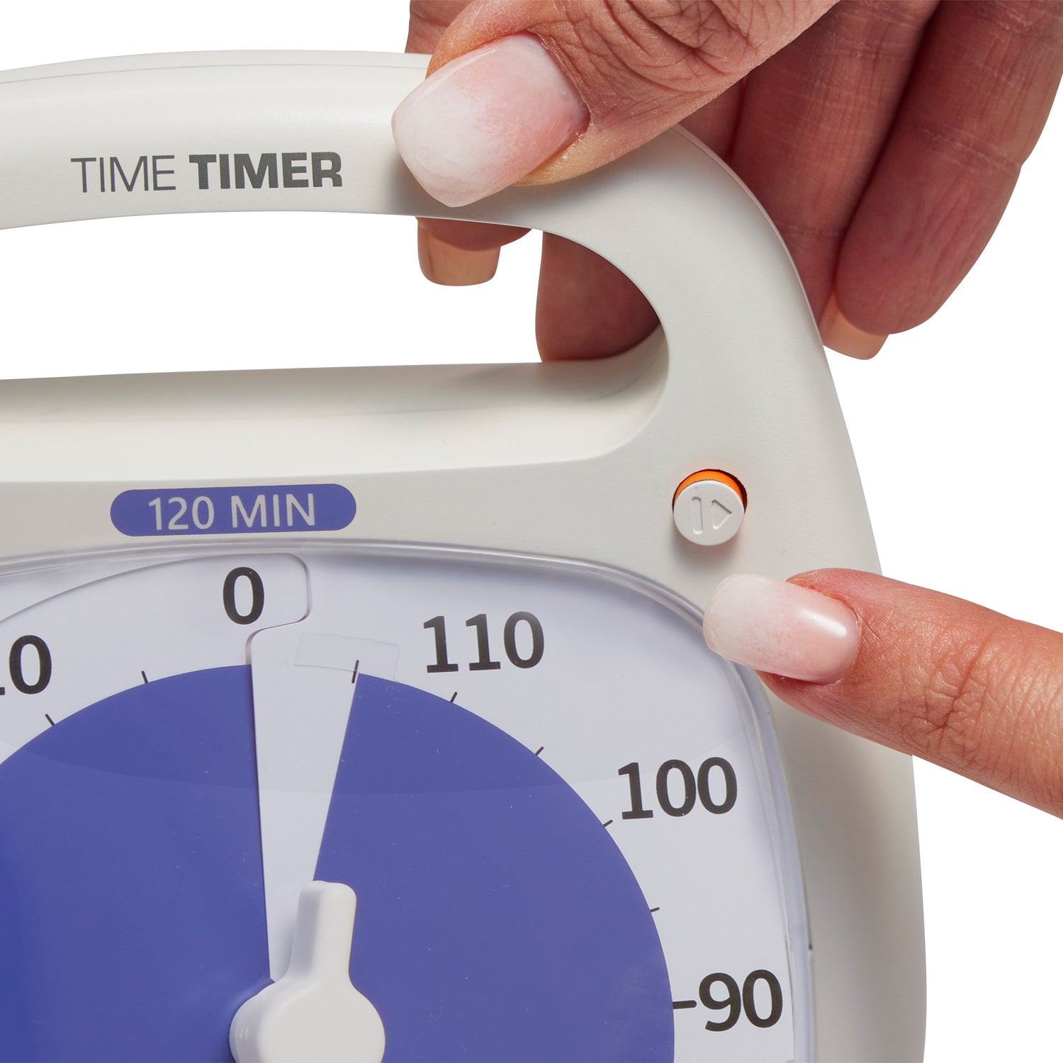 Time Timer PLUS 120 min - Hvid/lilla