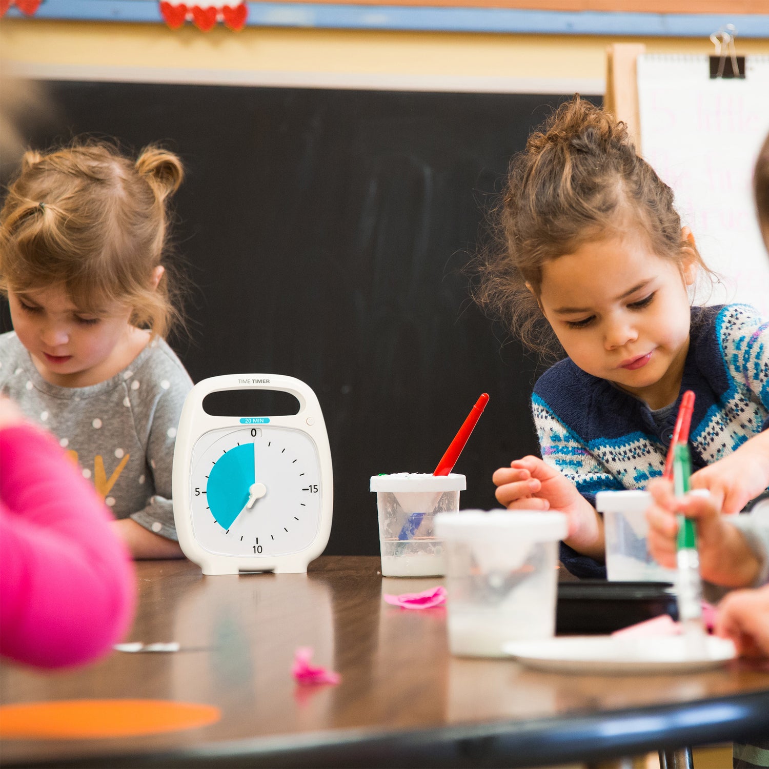 Time Timer PLUS 20 min - Hvid/blå