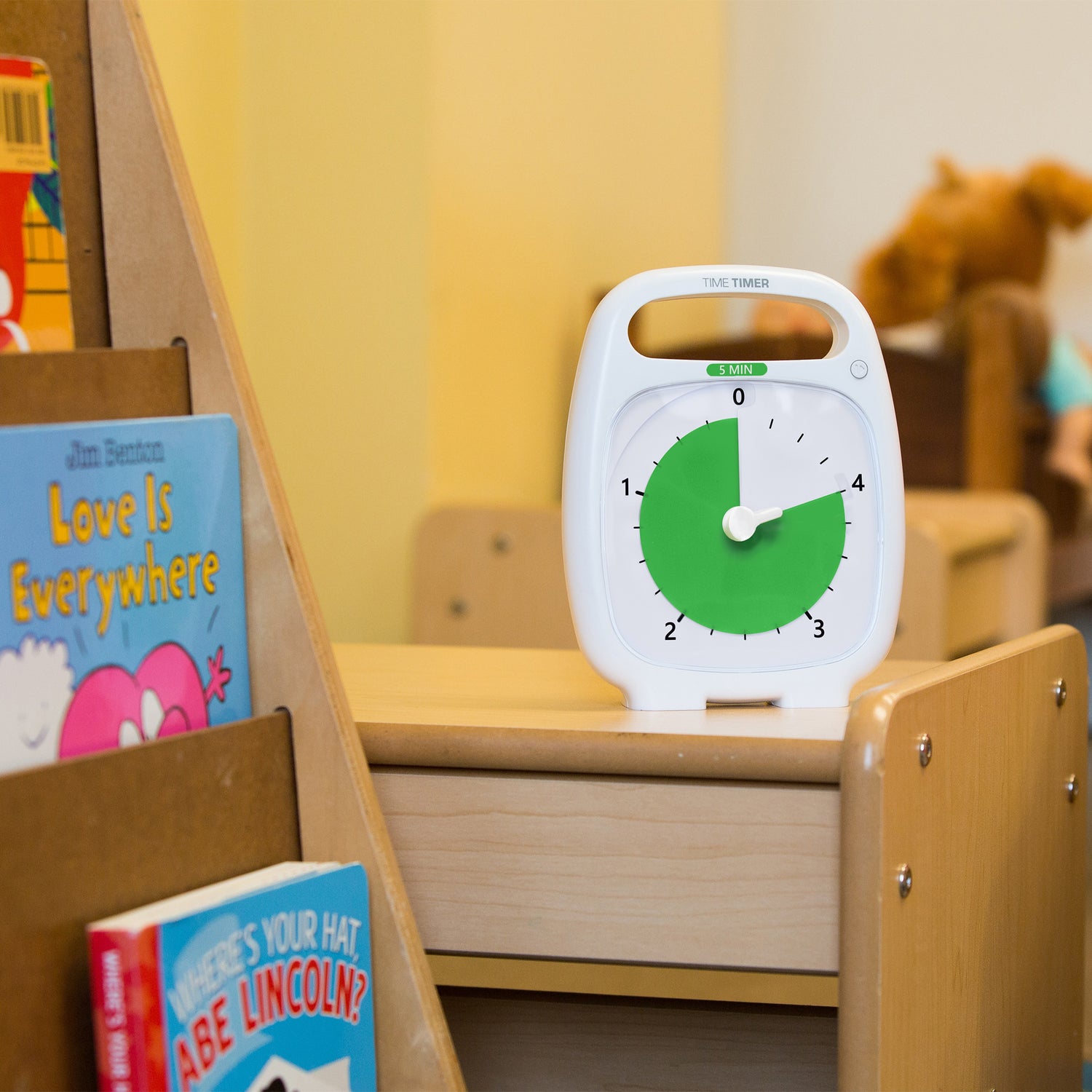 Time Timer PLUS 5 min - Hvid/grøn