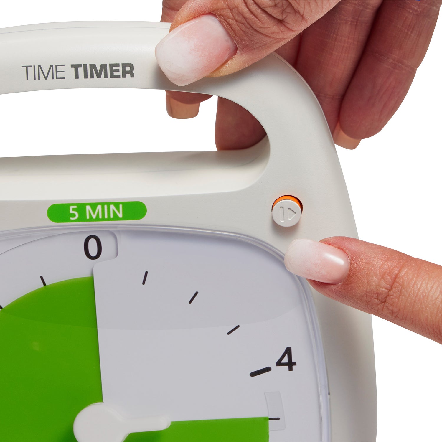 Time Timer PLUS 5 min - Hvid/grøn