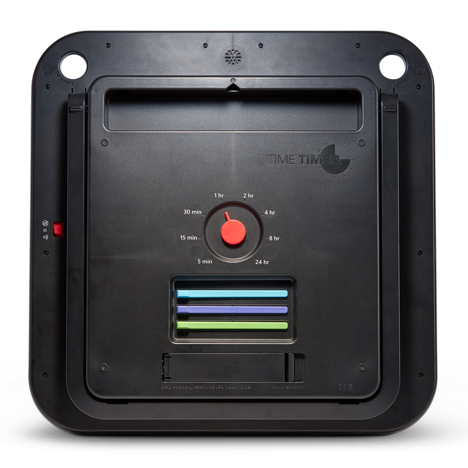 Time Timer MAX 5min til 24 timer - 44x44 cm - Sort/rød
