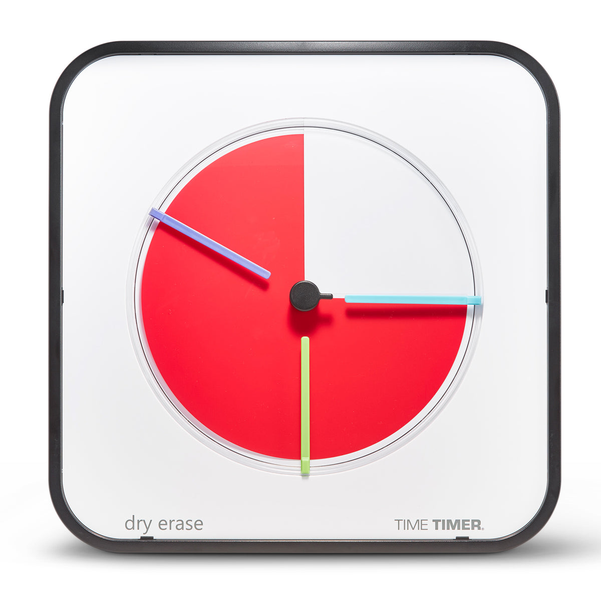 Time Timer MAX 5min til 24 timer - 44x44 cm - Sort/rød – TimeTimer.dk