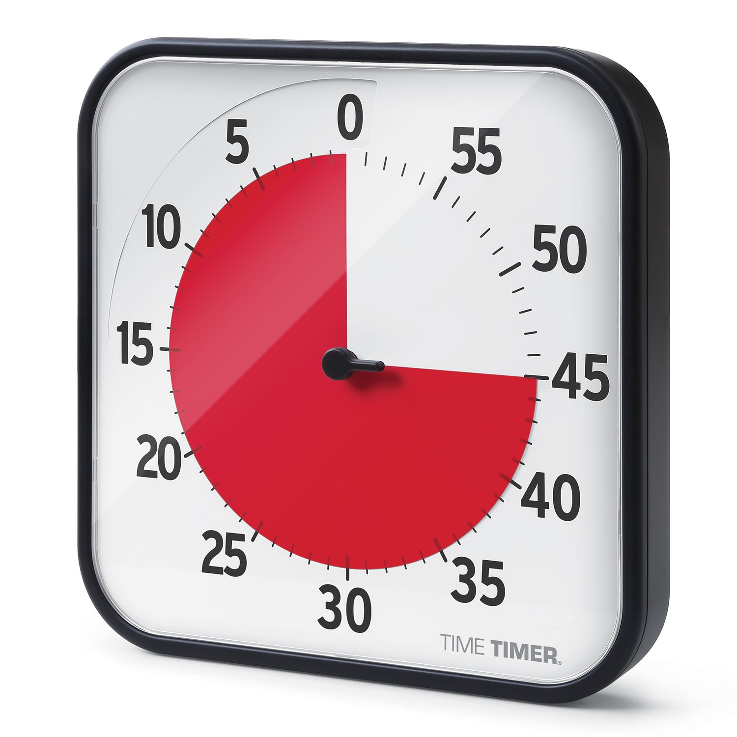 Time Timer STOR 60 min - 30x30 cm - Sort/rød